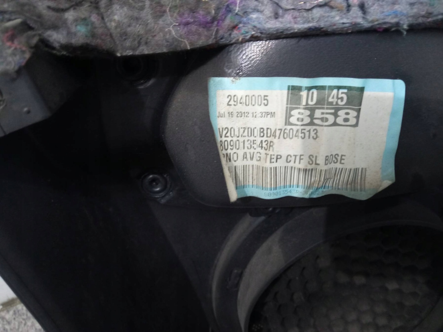 upholstery side left right front KPL BOSE Renault Grand Scenic III