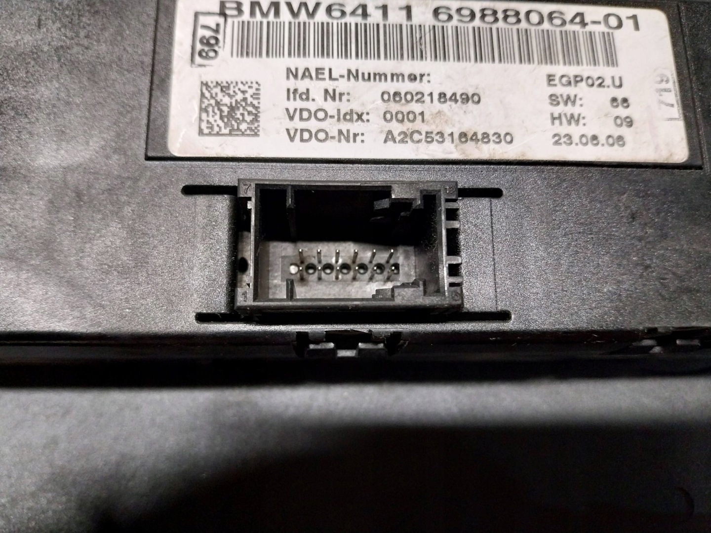 PANEL des lüfters klimaanlage Hand 6988064 BMW E81 E82 E87 E88 E90 E91 E92