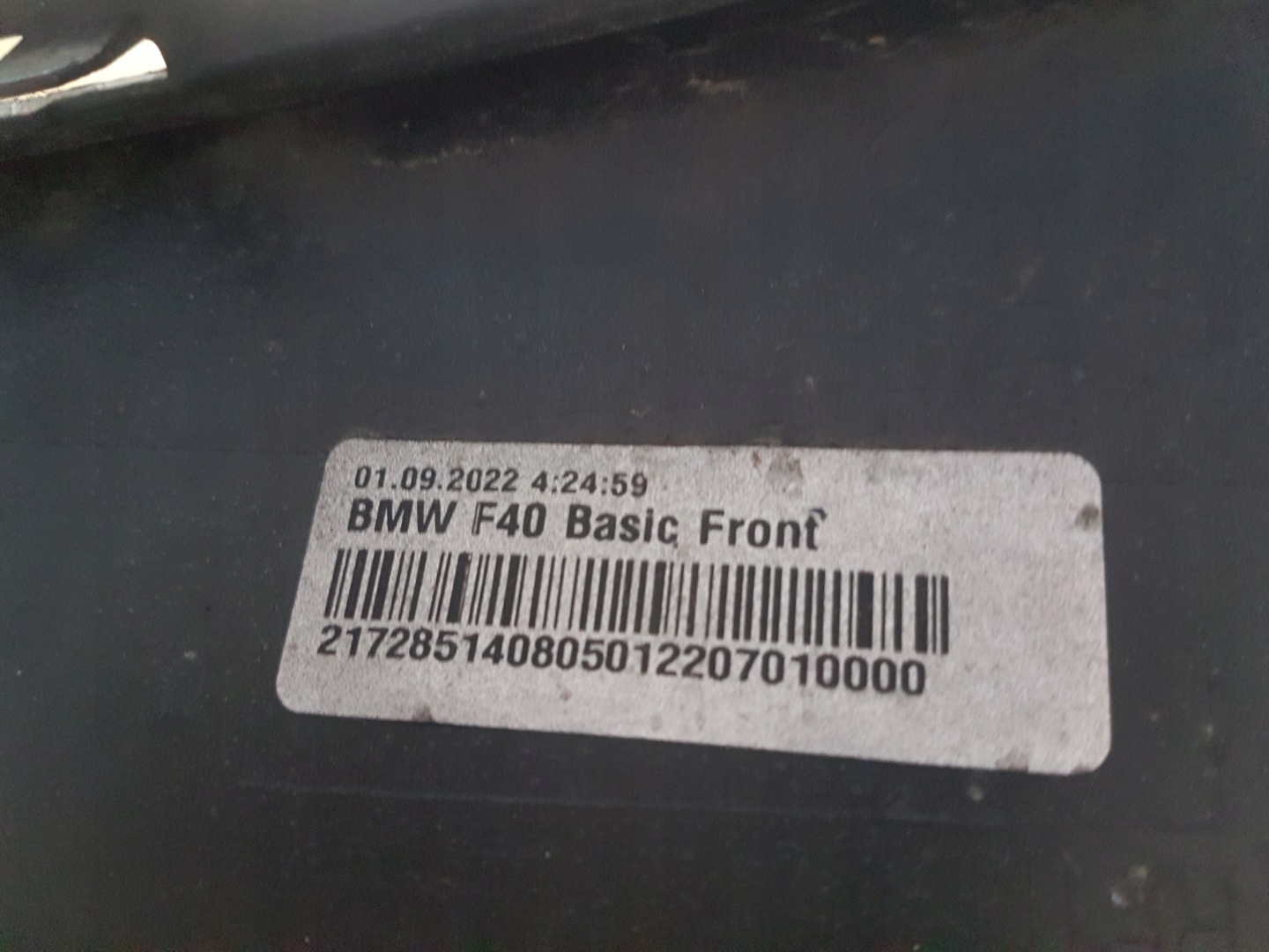 bumper front front BMW SERIA 1 F40