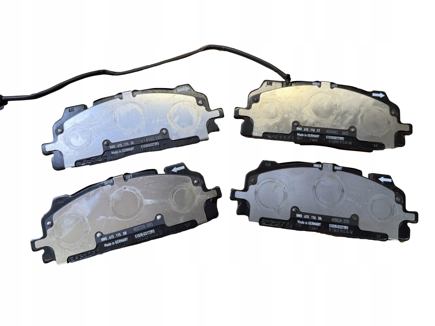 AUDI S4 S5 8W B9 discs plates front 4M0615301AN