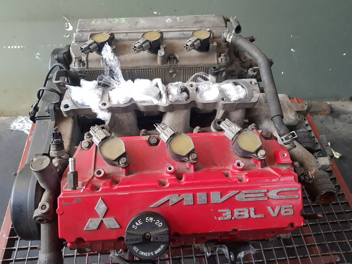 motor benziner- säule MITSUBISHI ECLIPSE 3.8 6G75