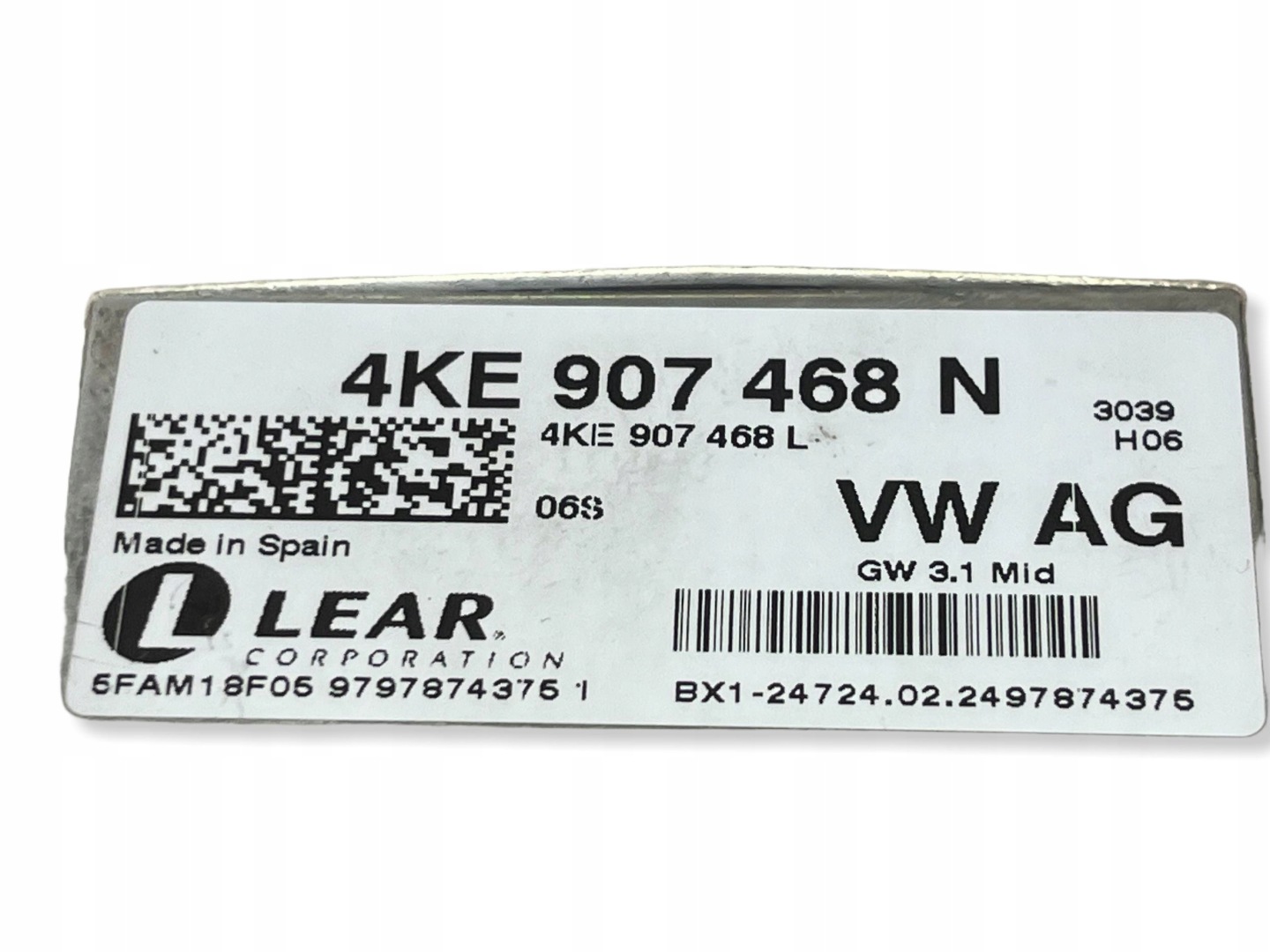 AUDI A6 C8 Unité commande confort 4KE907468N !J