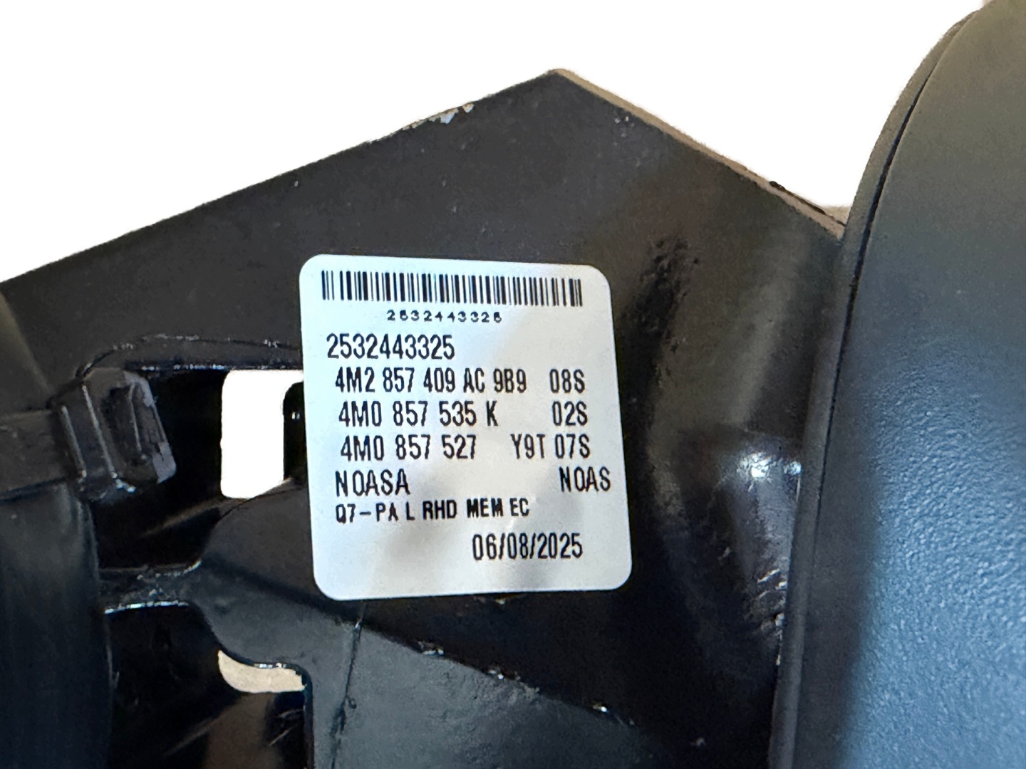 AUDI Q7 4M LIFT mirror left 14 PIN LY9T