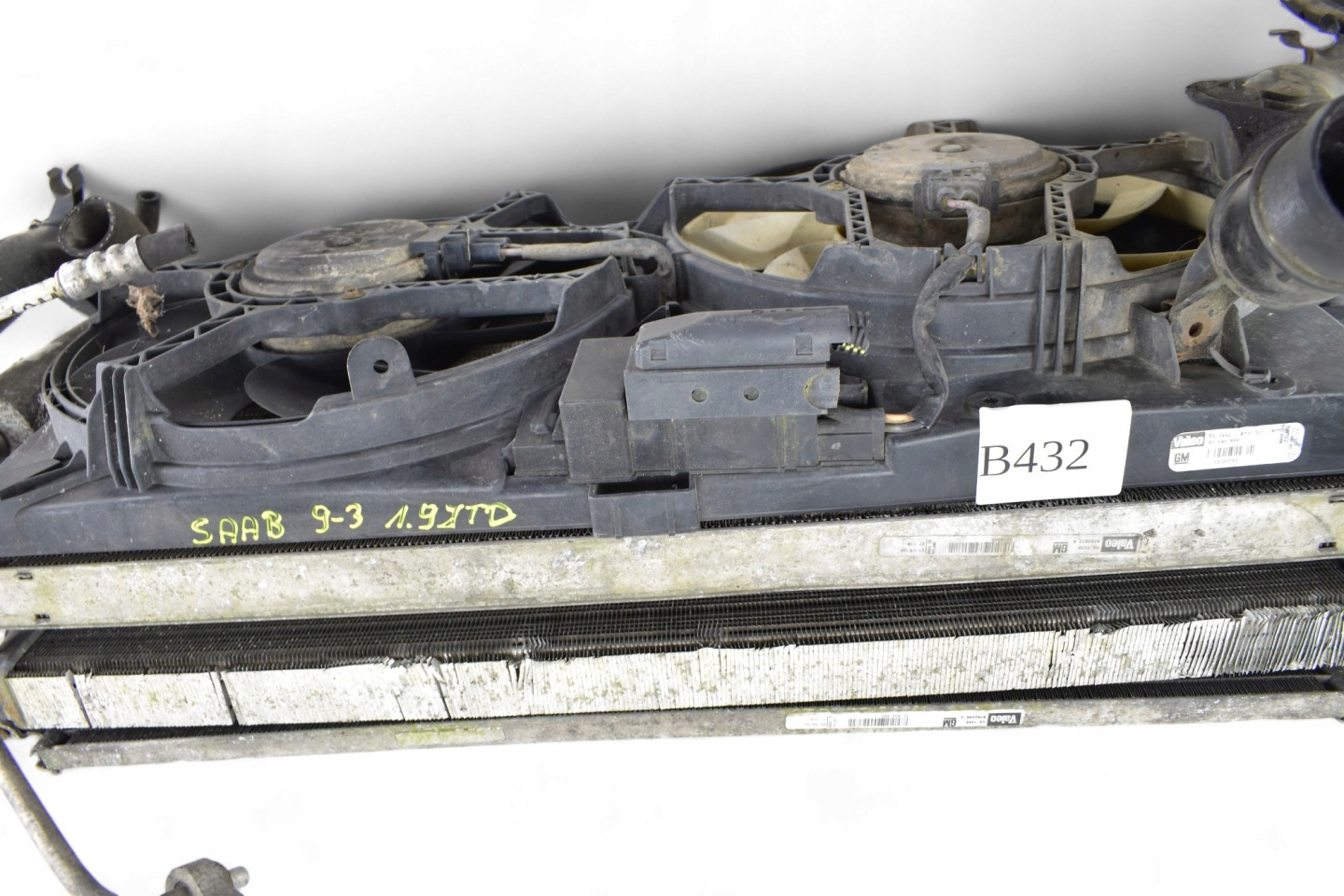 chladiče ventilátor SAAB 9-3 1.9 TID 13123752