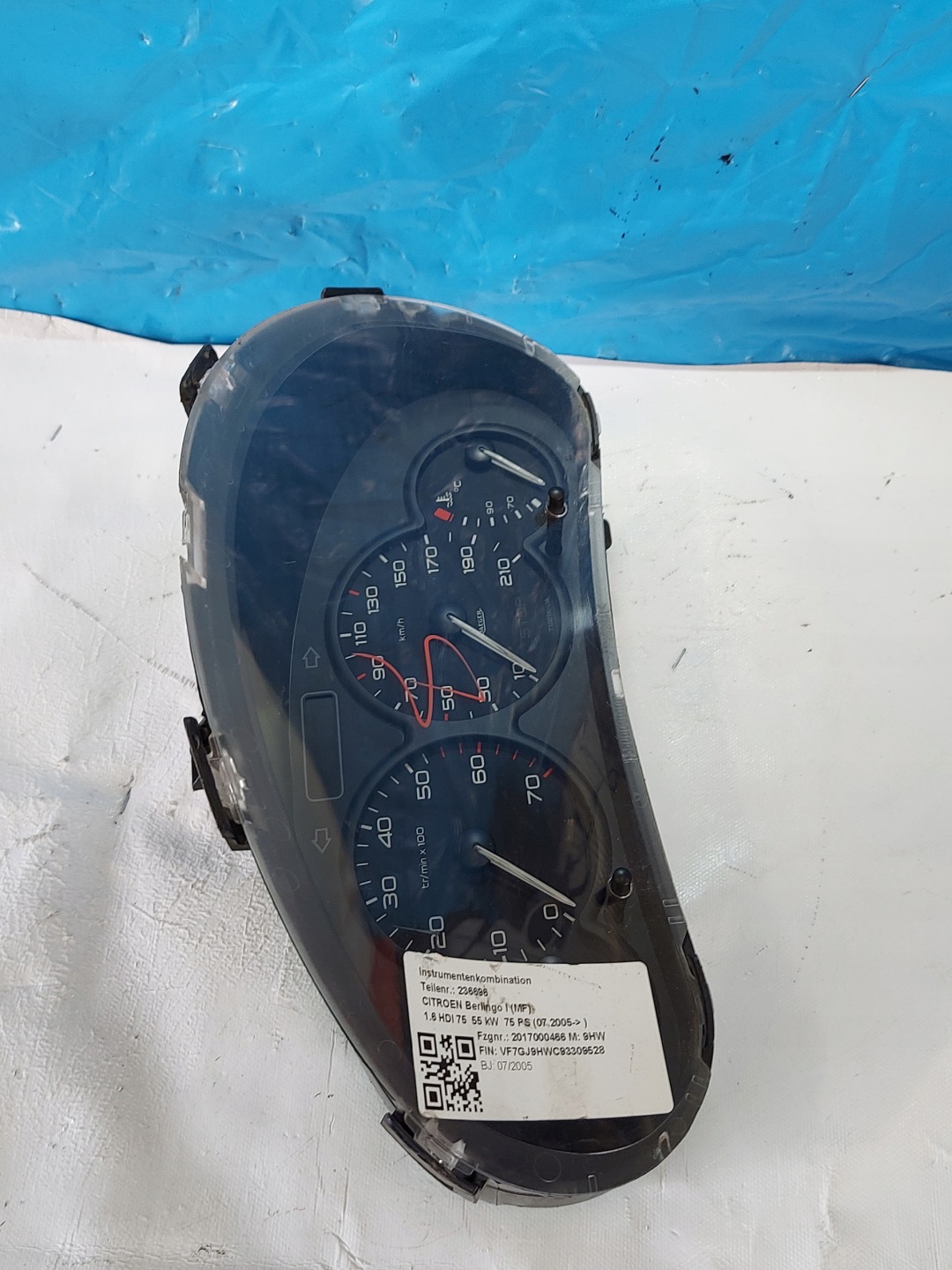 dials clock BERLINGO and 1.6 HDI 9659364180