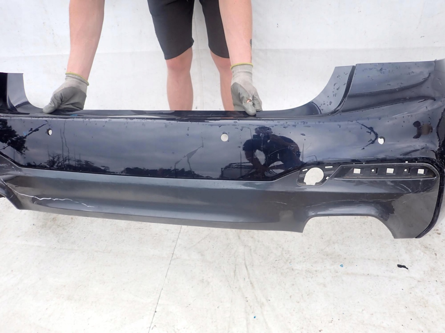 BMW 5 G30 sedan m-packet 17-20 bumper rear part rear 6XPDC