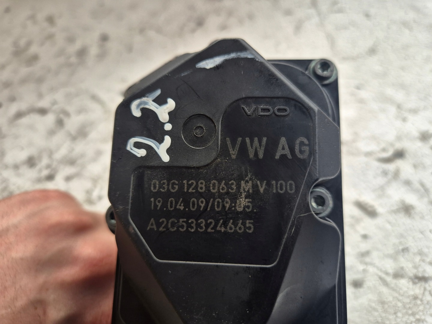 Valvola a farfalla 03G128063M Audi A3 8P Golf V Leon II 1.9 TDI BLS