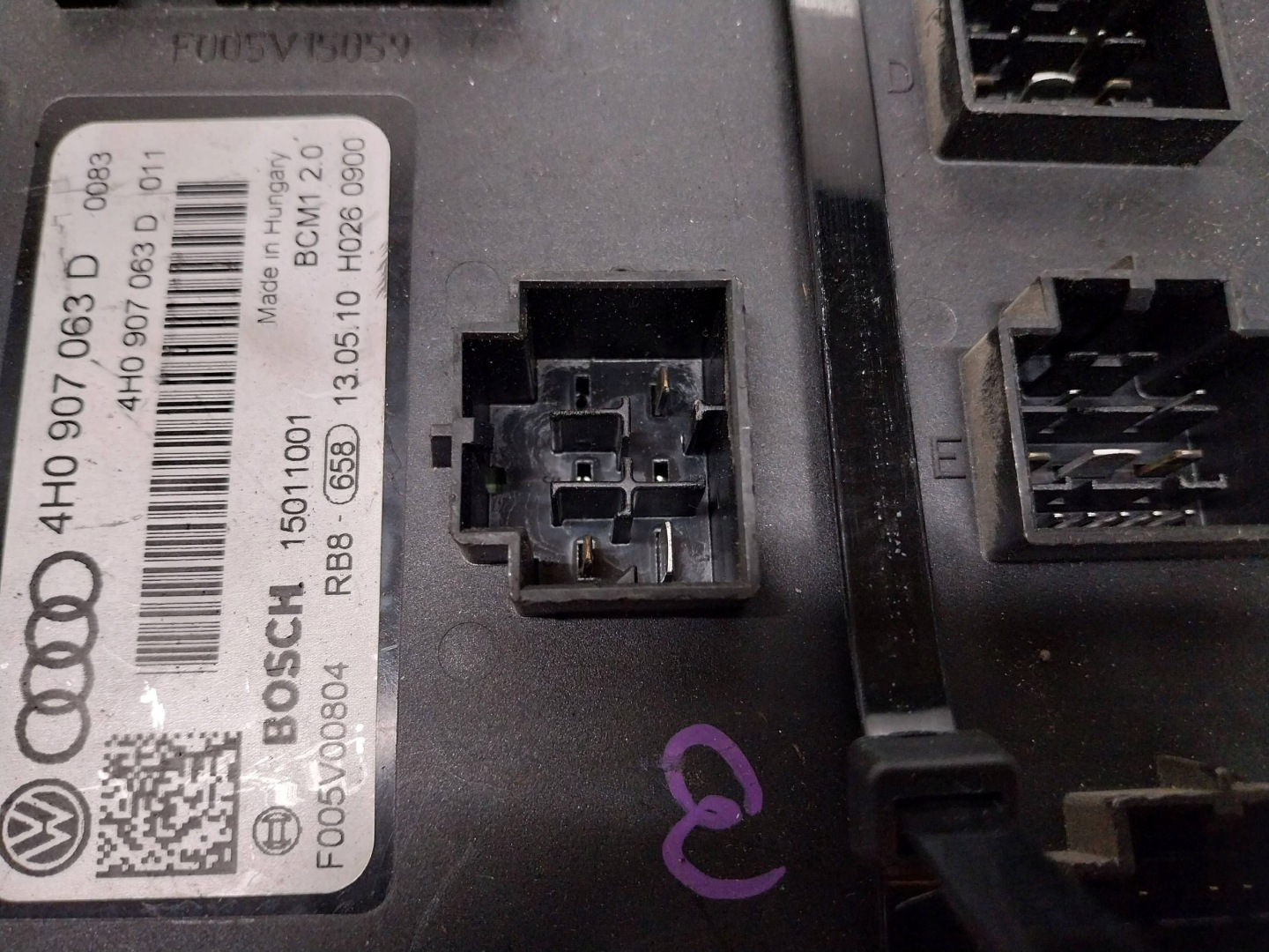 module control unit KOMFORTU BCM 4H0907063D AUDI A8 D4 VW TOUAREG 7P