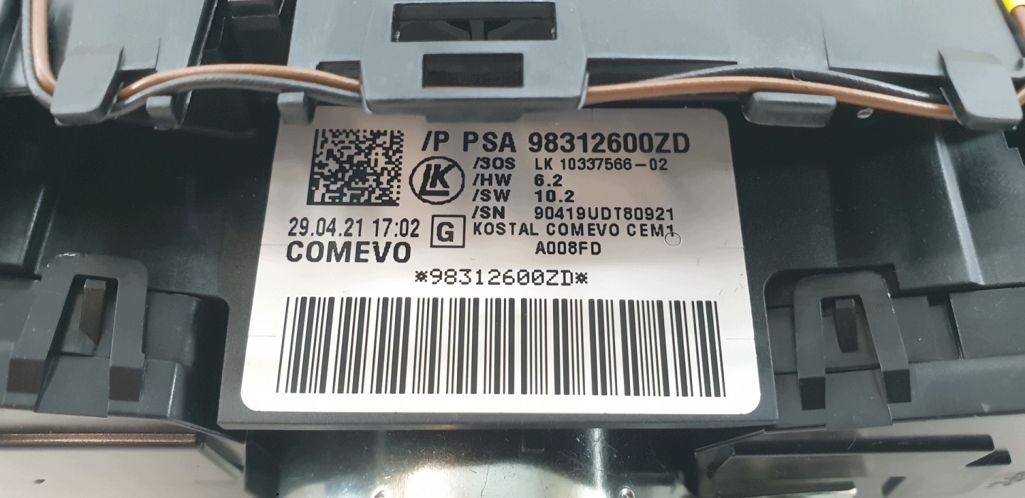 DEVIO LUCI TERGICRISTALLO TERGI DEVIO LUCI DEVIO PEUGEOT 508 II KOMBAJN 98312600ZD