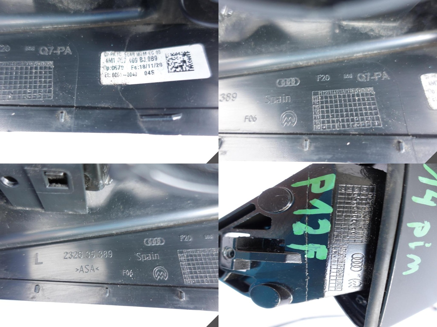 AUDI Q7 SQ7 4M0 15- mirror left 14PIN EU