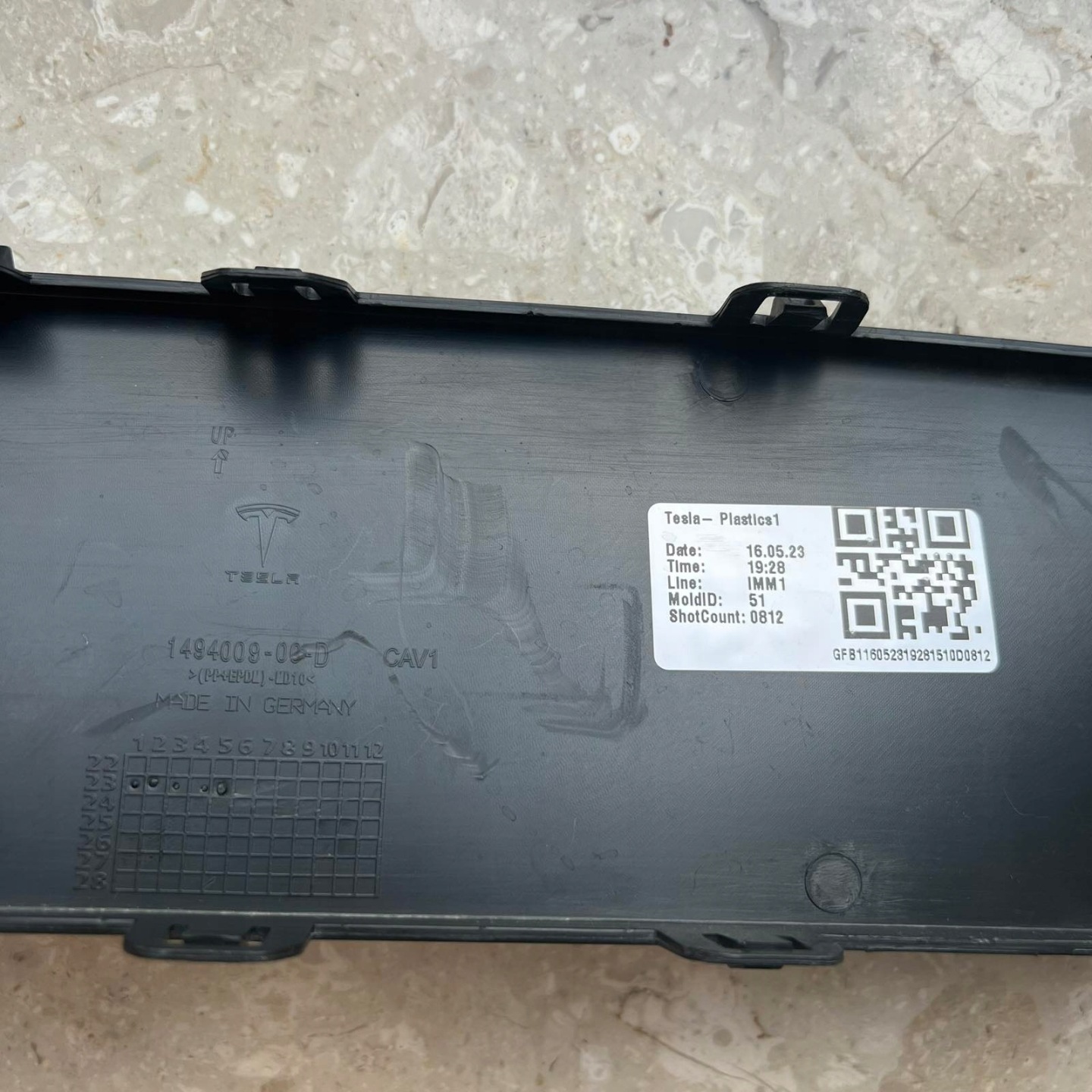 TESLA MODEL Y 2020-> Copri Paraurti posteriore 1494009-00-D