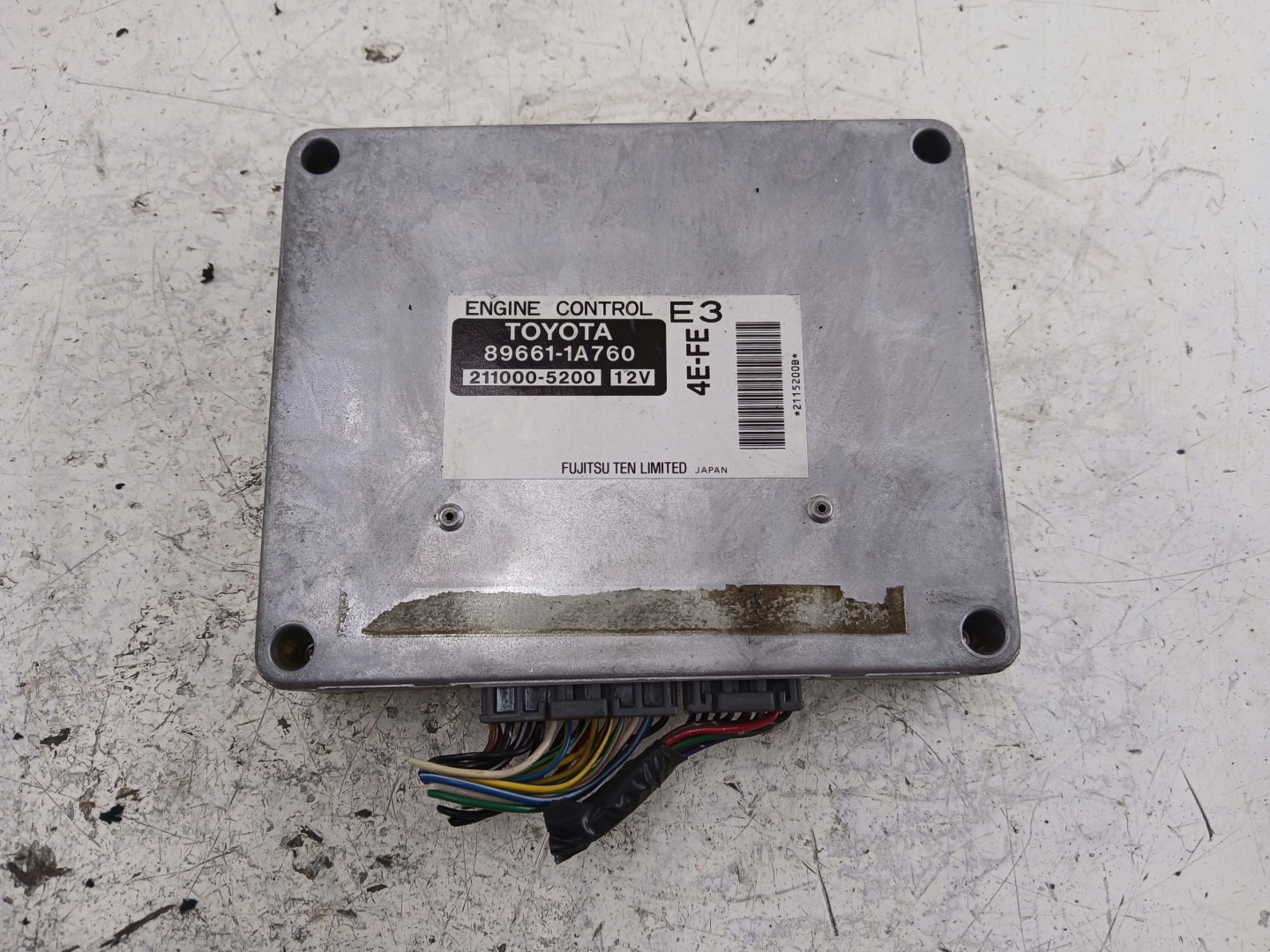 TOYOTA COROLLA E11 1.3 control unit of the engine 89661-1A760