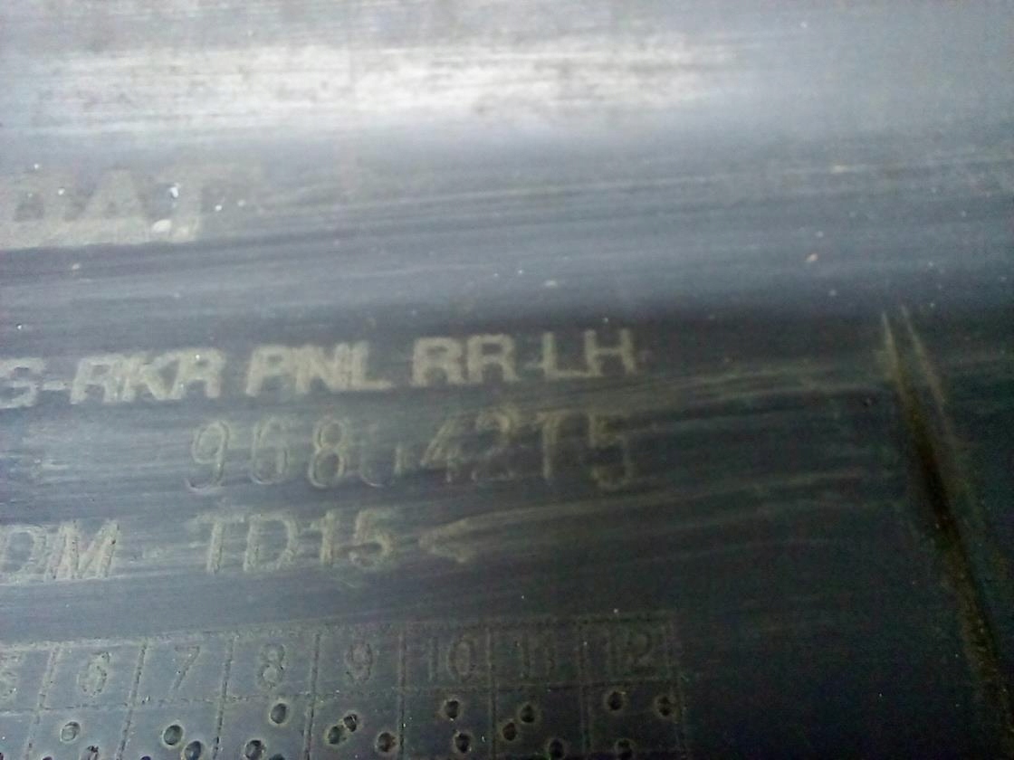 cap threshold left rear part CHEVROLET CAPTIVA and