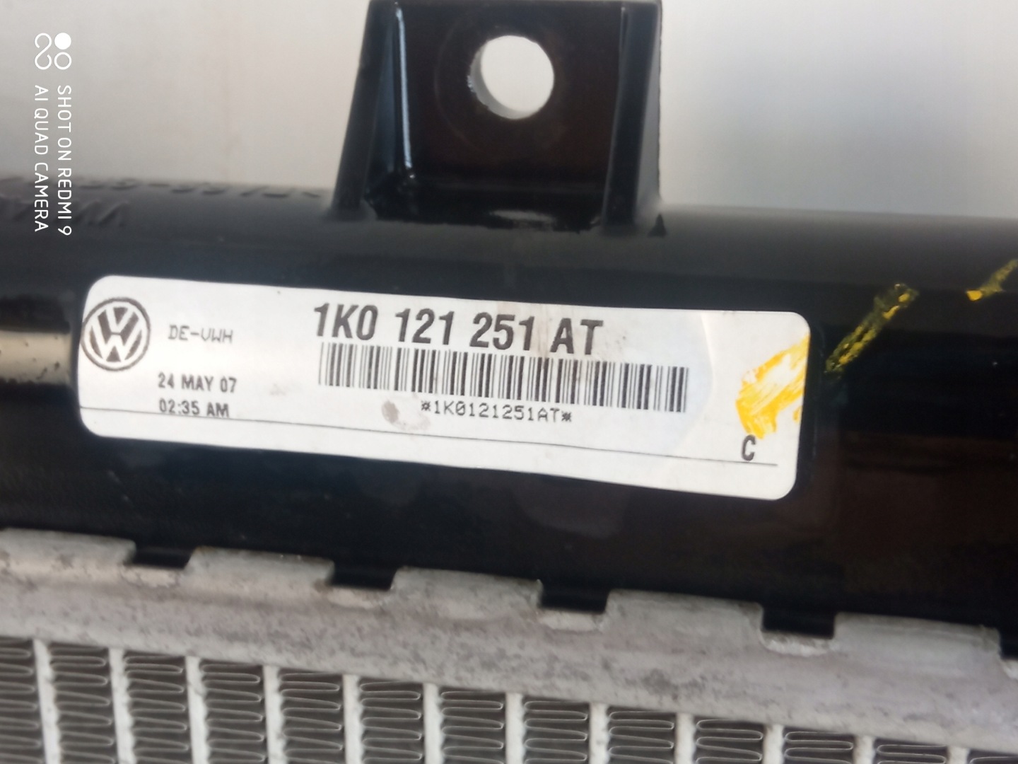 VW GOLF 5 plus water cooler 1K0121251AT 1.4 TSI