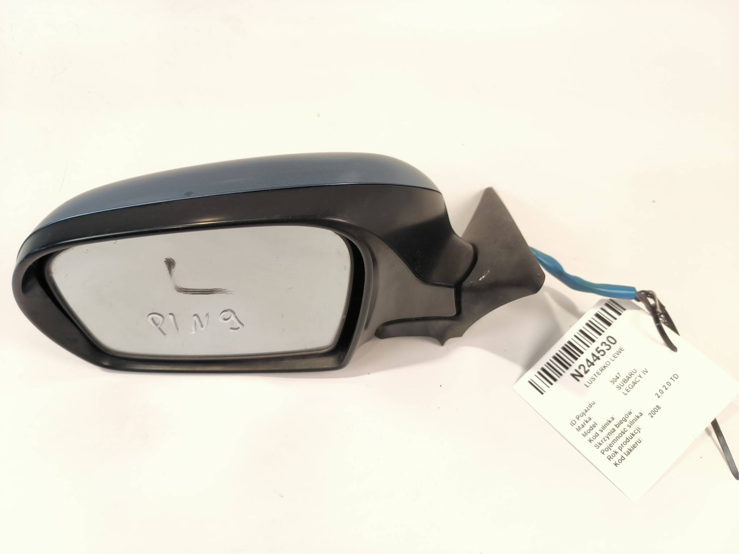 mirror left PIN 9 SUBARU LEGACY IV