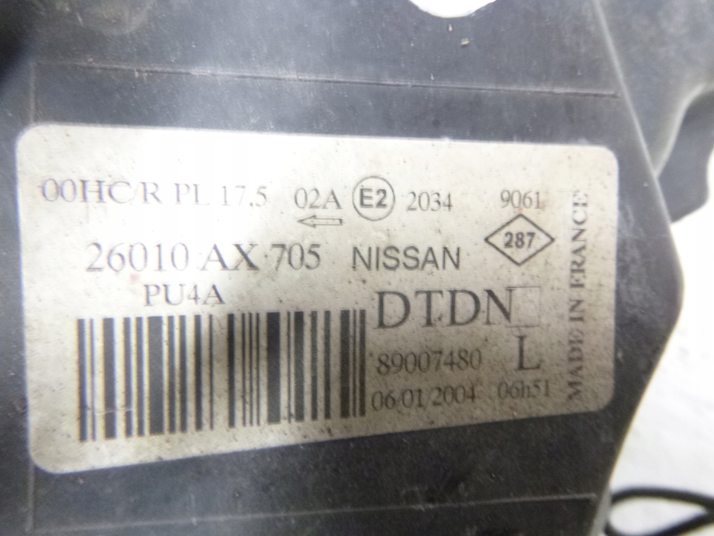 light front right Nissan Micra K12 2004r. 89007480
