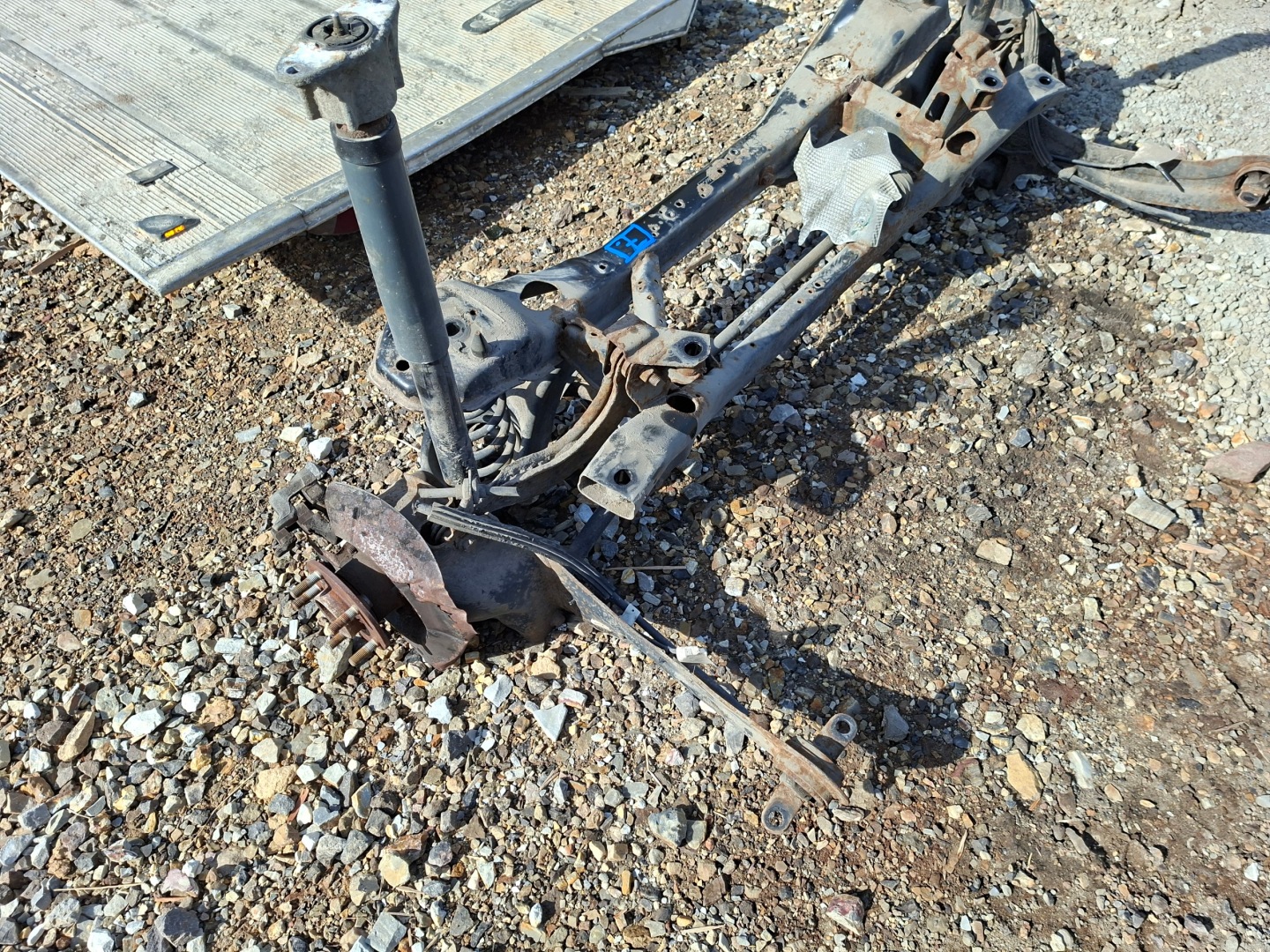 sider rear axle beam springing subframe axle beam volvo s40 II