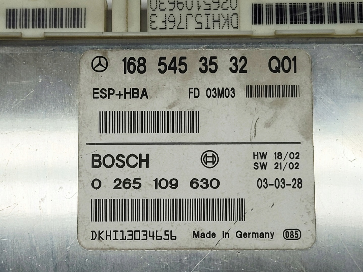computer control unit module ESP Mercedes W168 A170 1.7 CDI 1685453532 Q01