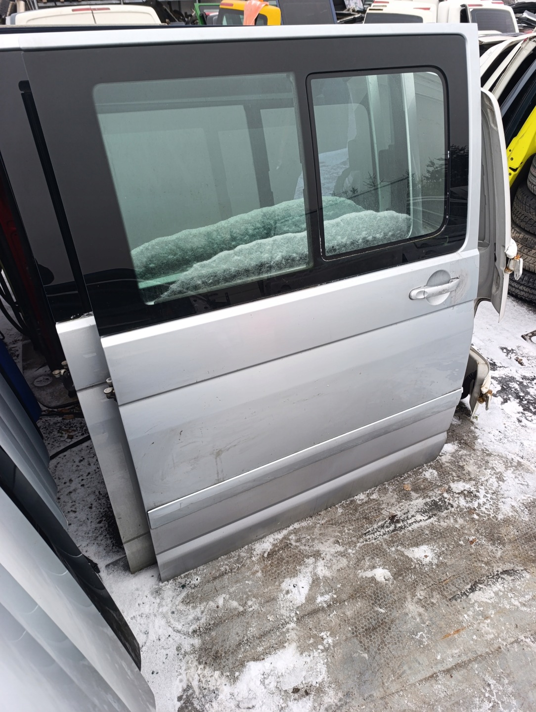 door sliding VW T5 T5 lift side right silver