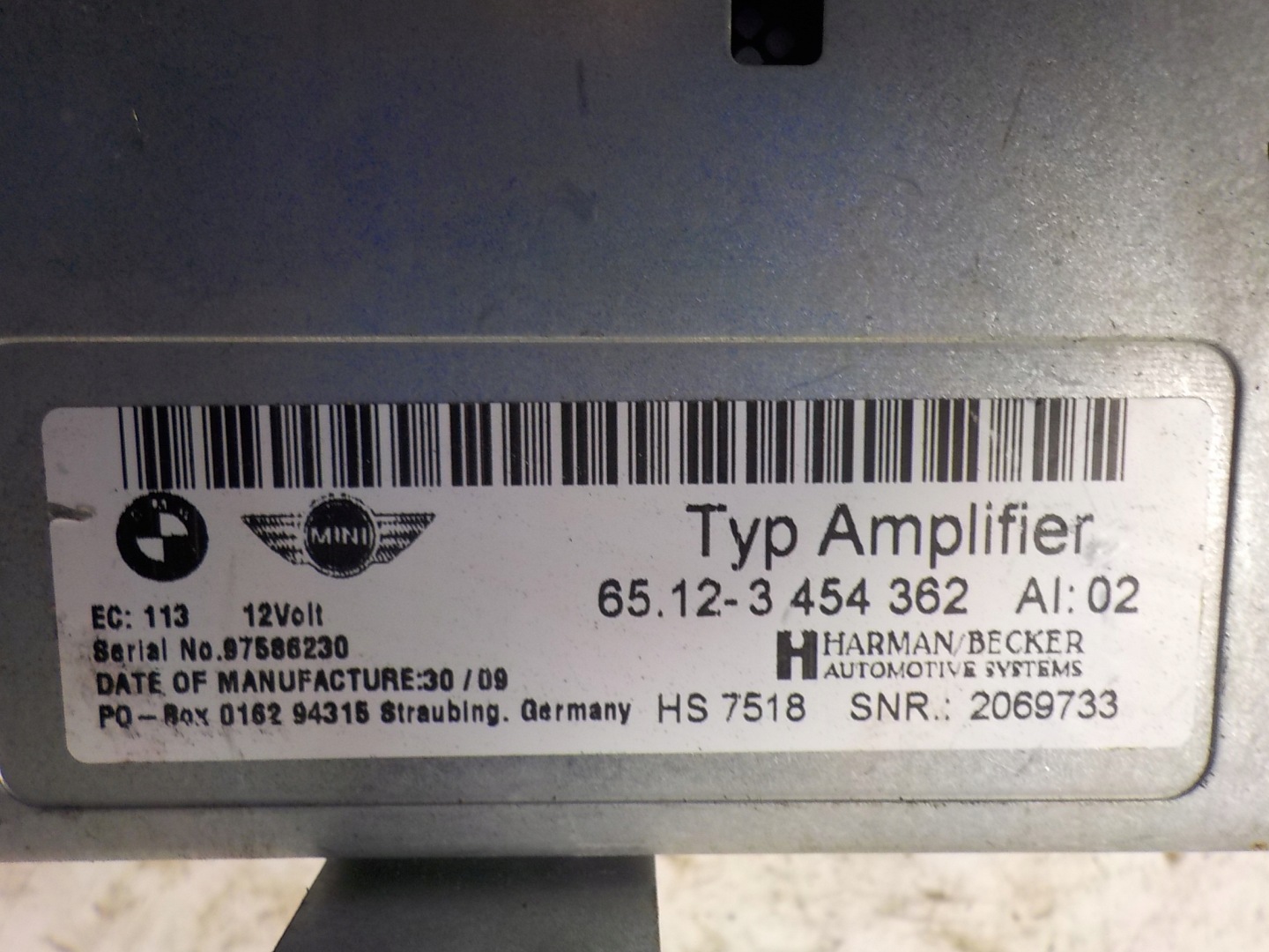 MINI amplifier RADIA 65.12-3454362 3454362