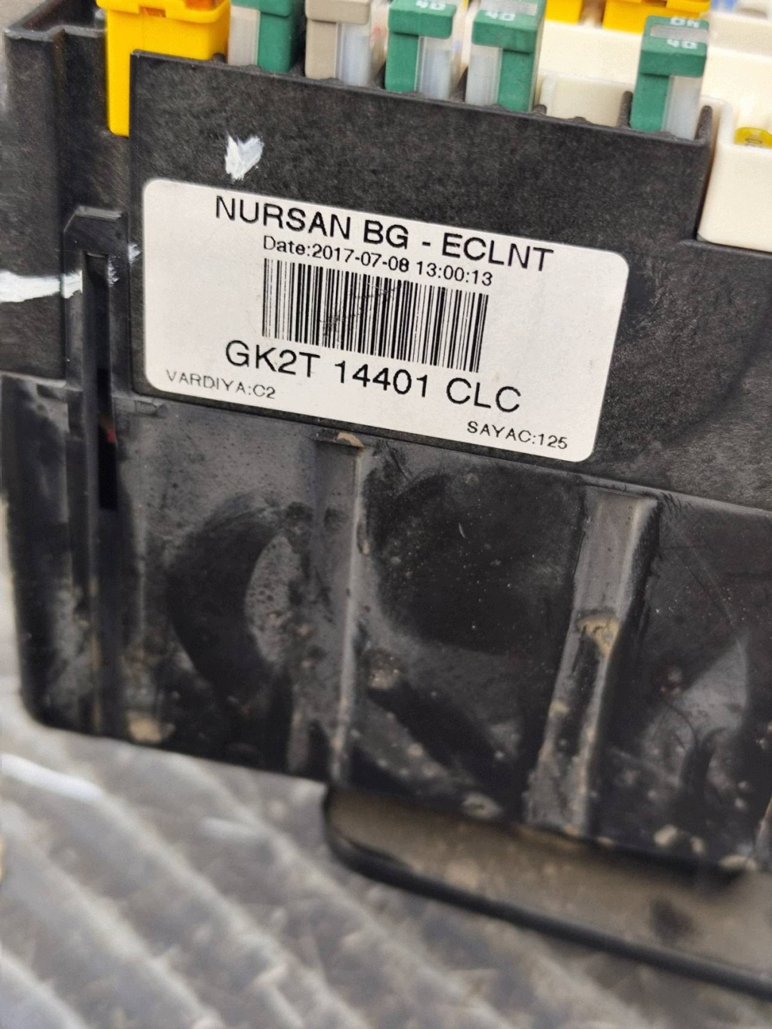 FORD TRANSIT CUSTOM 2.0 TDCI fuse box GK2T14401CLC