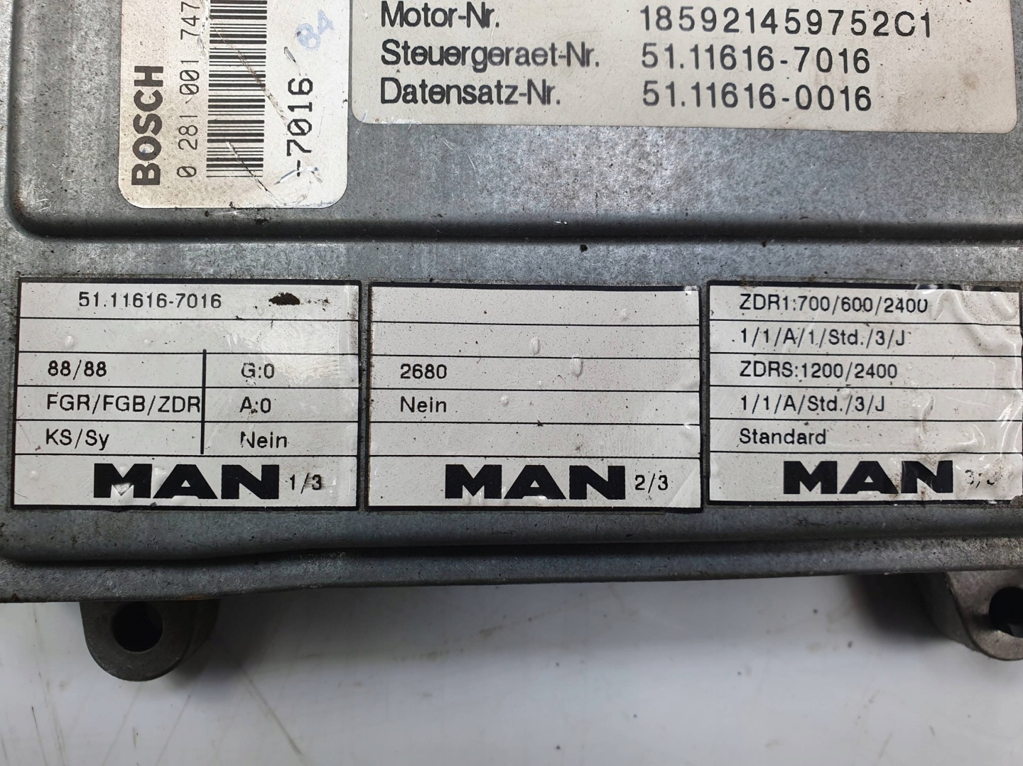 Ordinateur 0281001747 MAN MLC 14.284