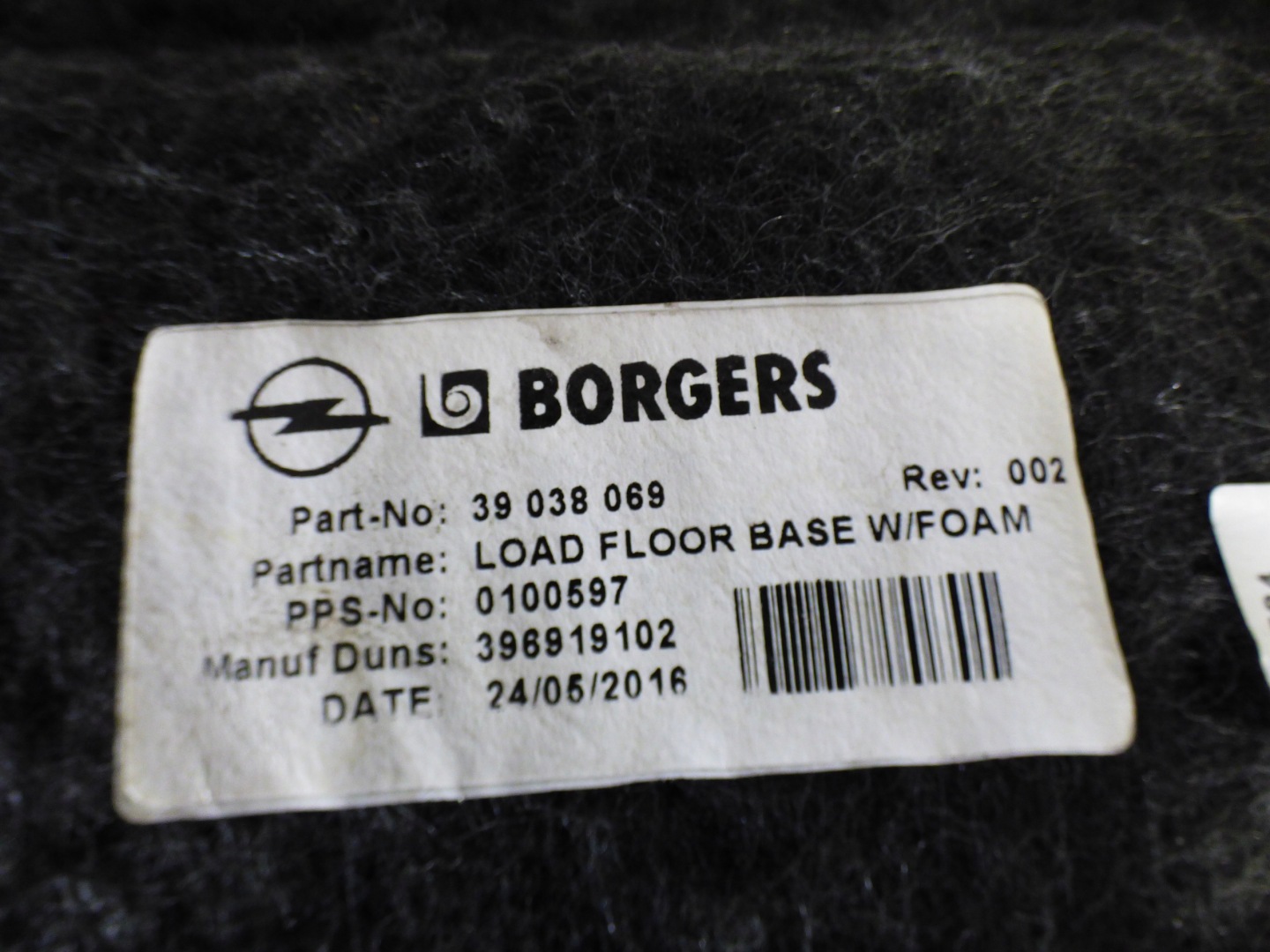 mats boot 39038069 OPEL ASTRA K V KOMBI
