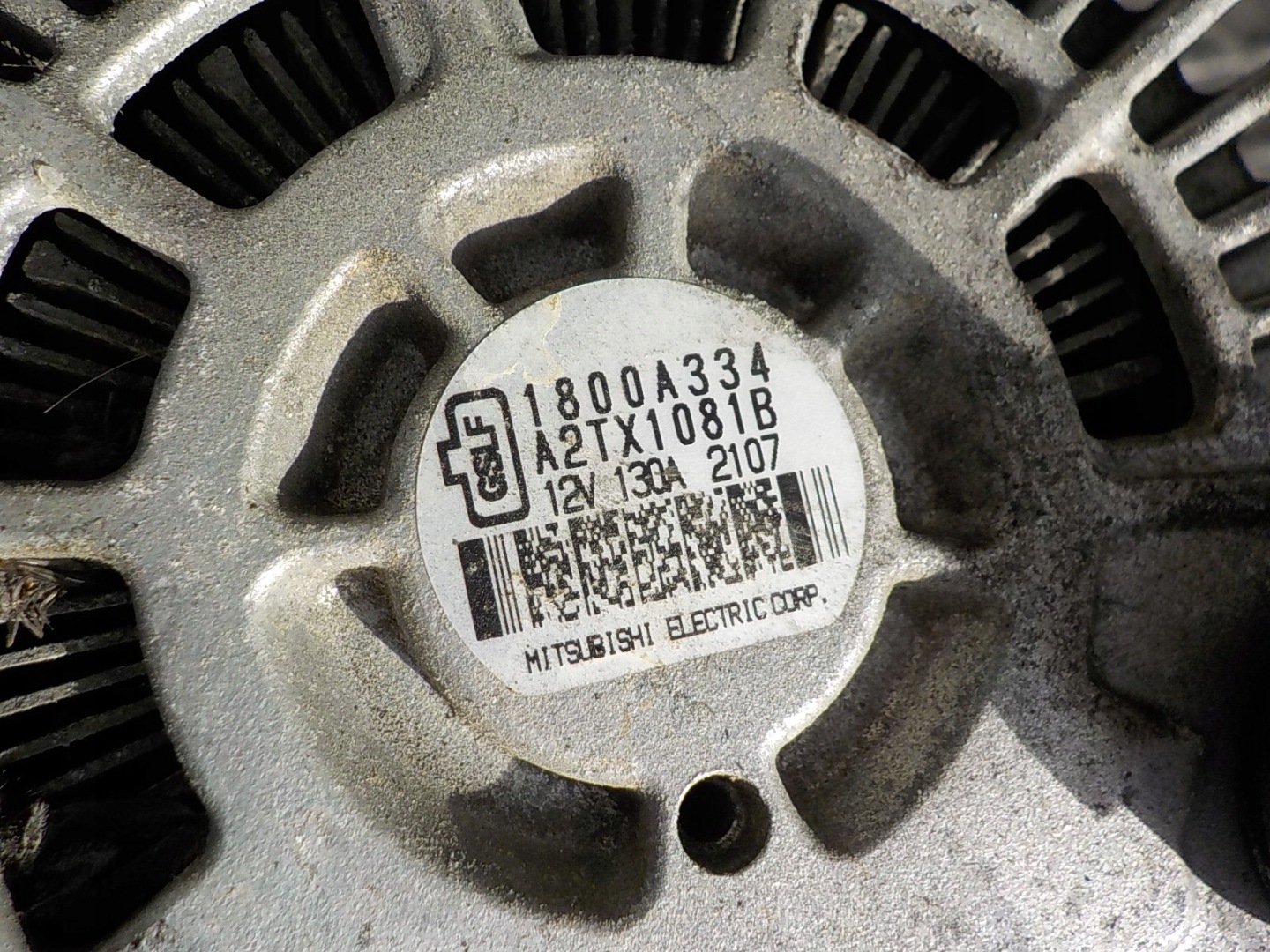 MITSUBISHI ASX 1.8 16V B ALTERNATOR A2TX1081B 1800A334