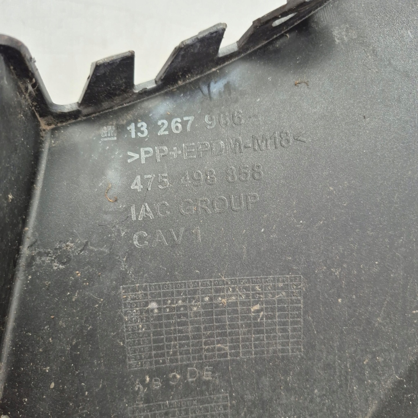 OPEL MERIVA B 10-17 bumper rear part rear 4XPDC