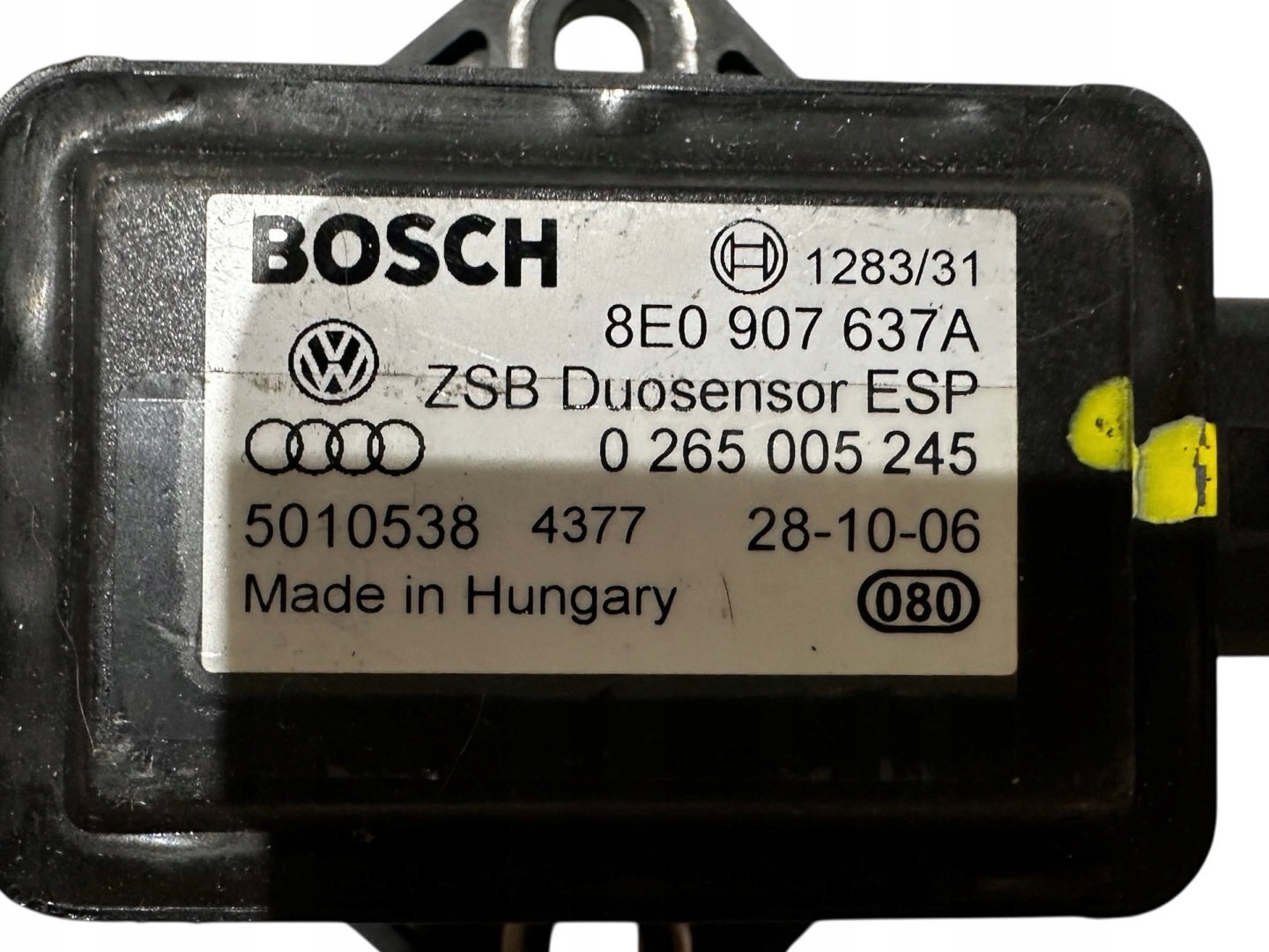 AUDI VW BOSCH Sensor ESP duosensor przyspieszenia 8E0907637A
