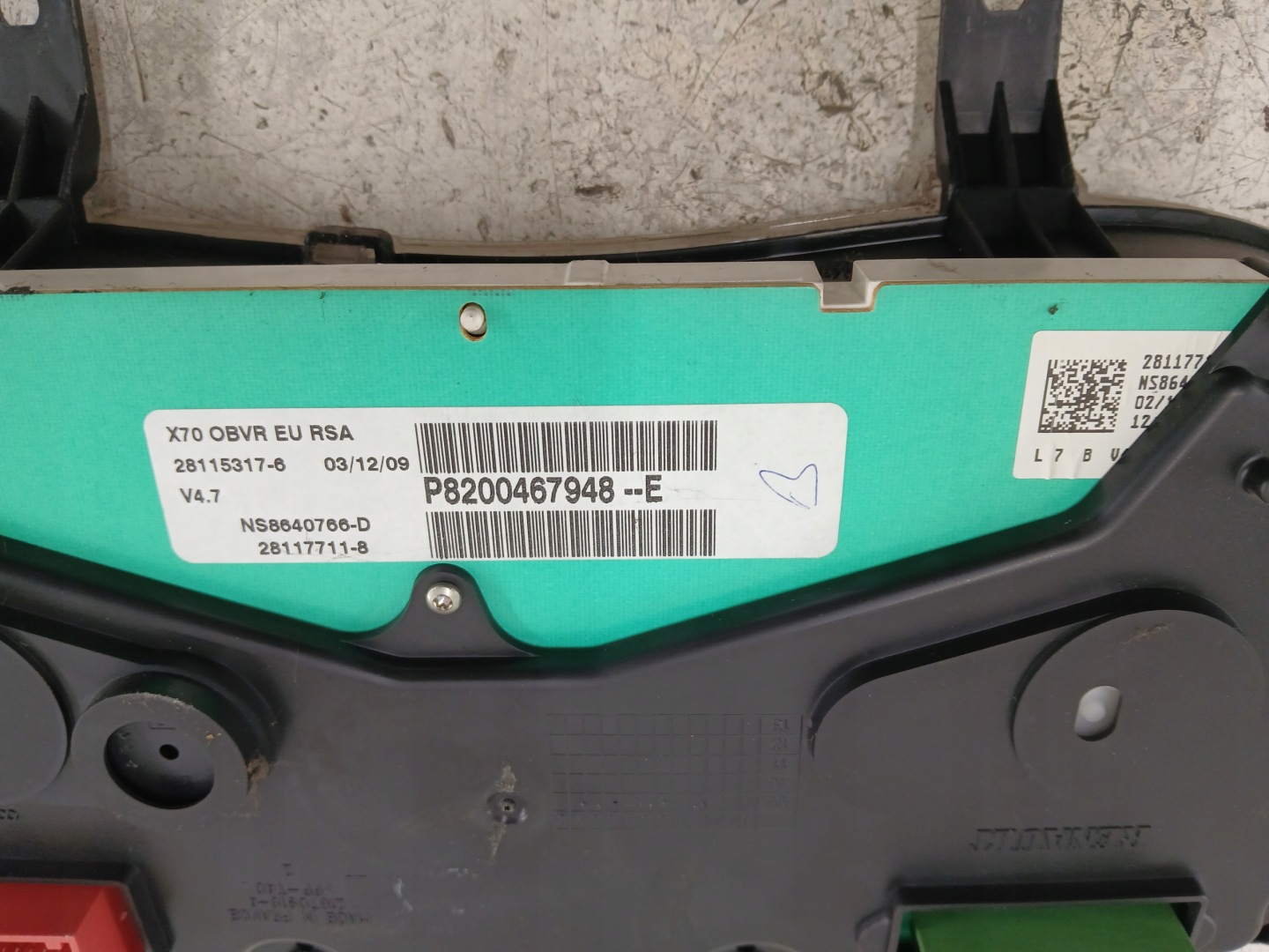 RENAULT MASTER II 2.5 DCI dials dials P8200467948E