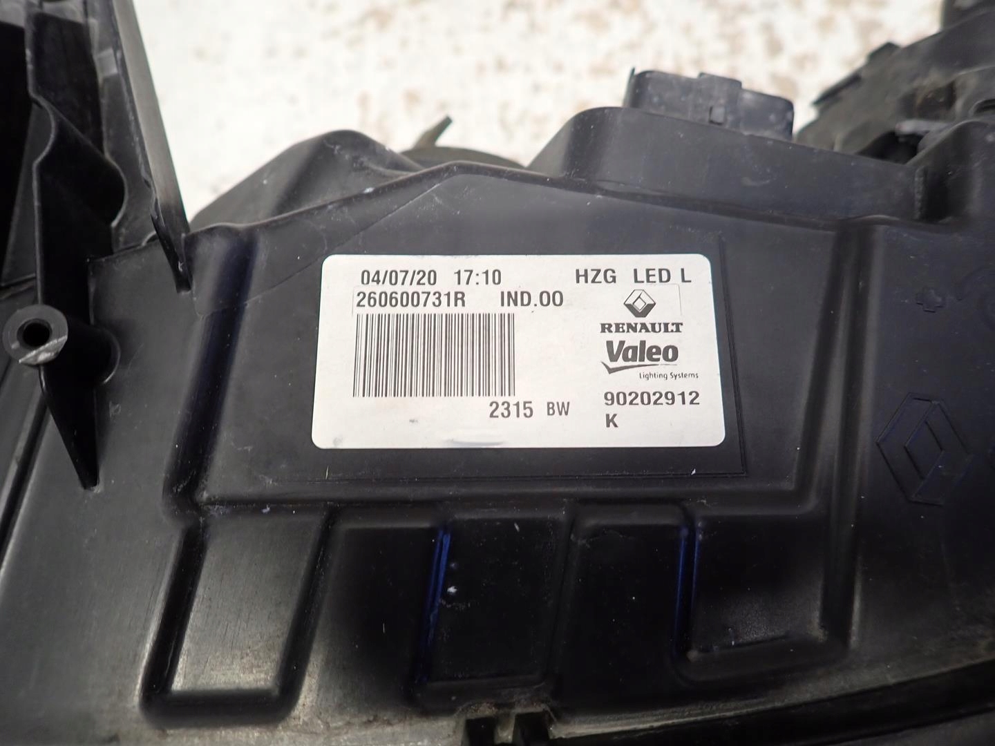 light front front left RENAULT KOLEOS II 2017- FULL LED 260600731