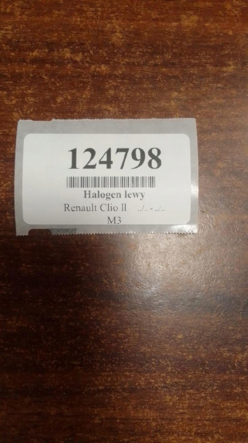 RENAULT CLIO II fog light left 8200002469