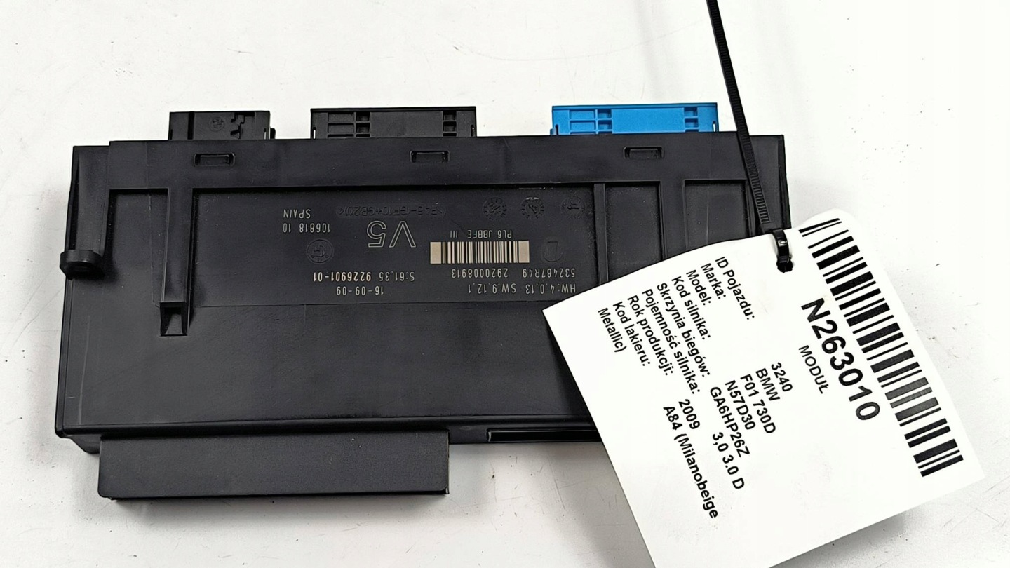 Centralina comfort 9226901 BMW F01 730D