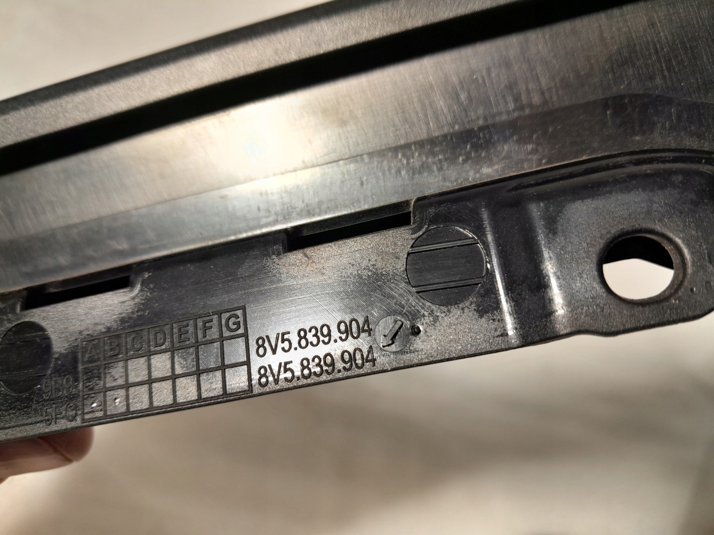 AUDI A3 S3 8V moulding door right rear part 8V5839904