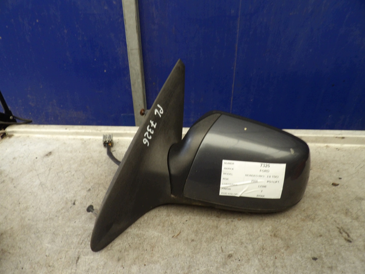 Ford Mondeo MK3 mirror left 7 vertical