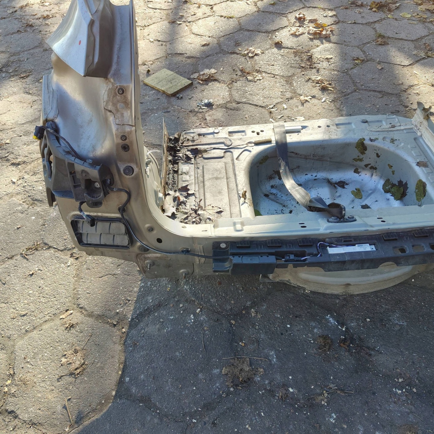 quarter rear rear part Renault Captur and sump rear panel