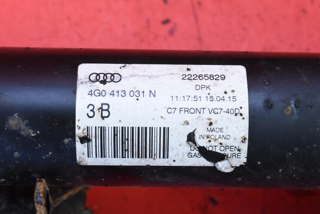 shock absorber left right front 4G0413031N AUDI A6 C7 2.0 TDI 190 KM 14-20