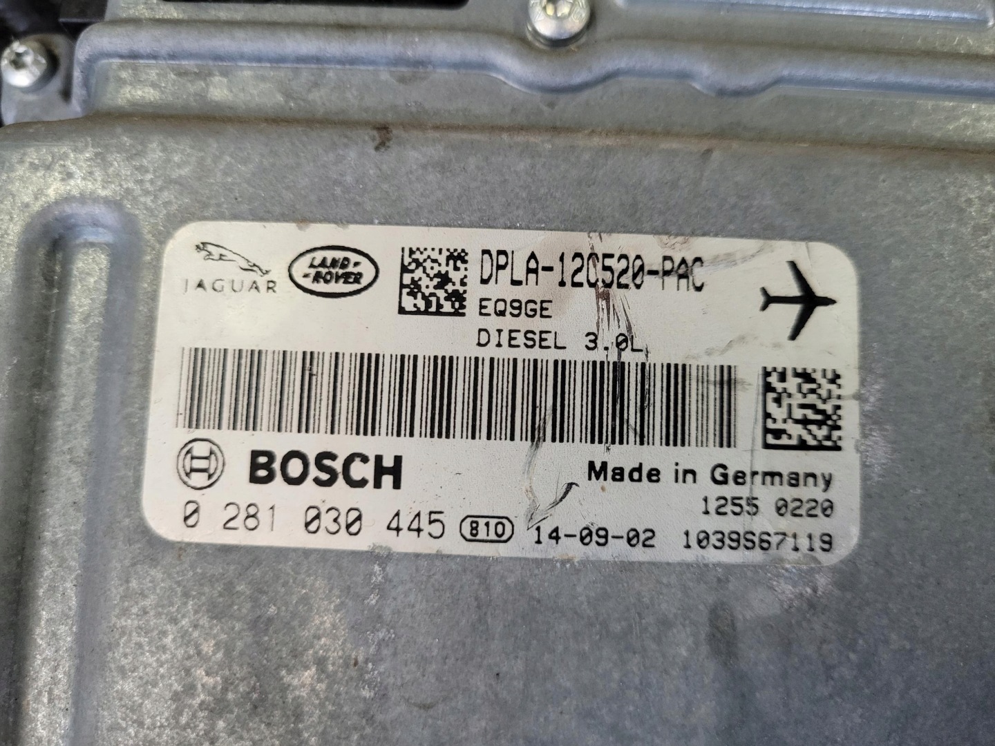 computer control unit of the engine 0281030445 RANGE ROVER VOGUE L405 3.0 D