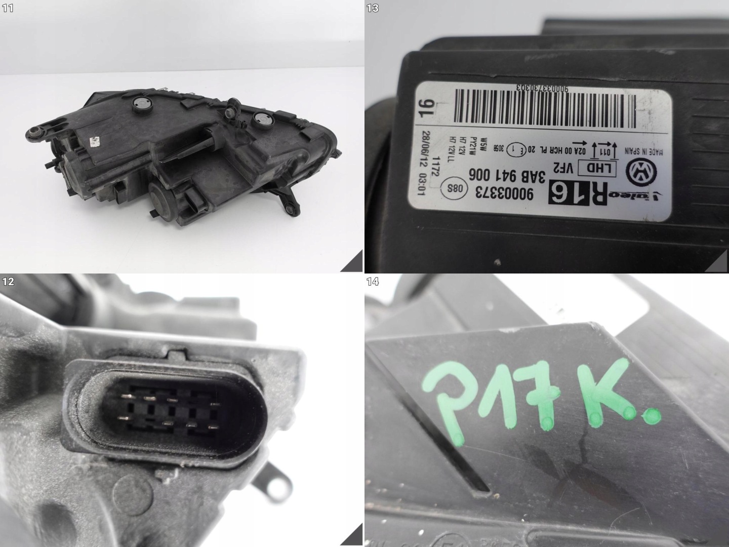 VW PASSAT 3AB B7 10-15 light ZWYKLA right EU