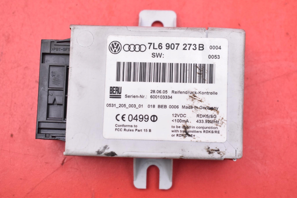 Centralina modulo pressione pneumatici, gomme 7L6907273B VW TOUAREG 1 e 02-07