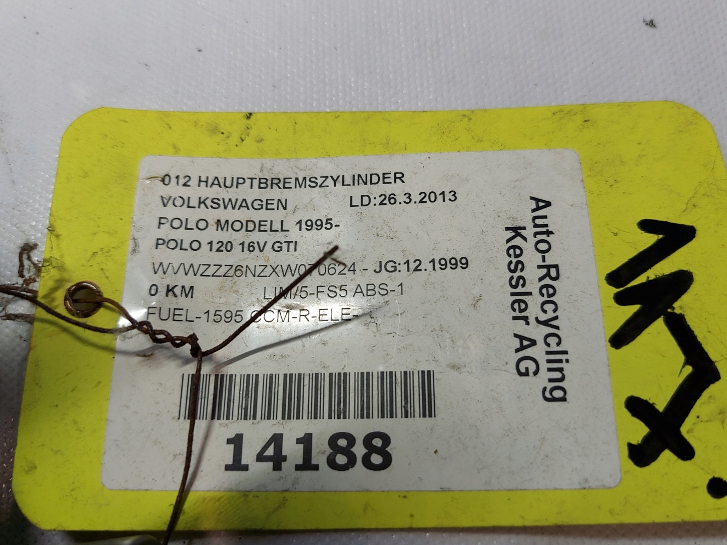 Servofreno VW POLO GTI 1.6 16V 1999R 5606