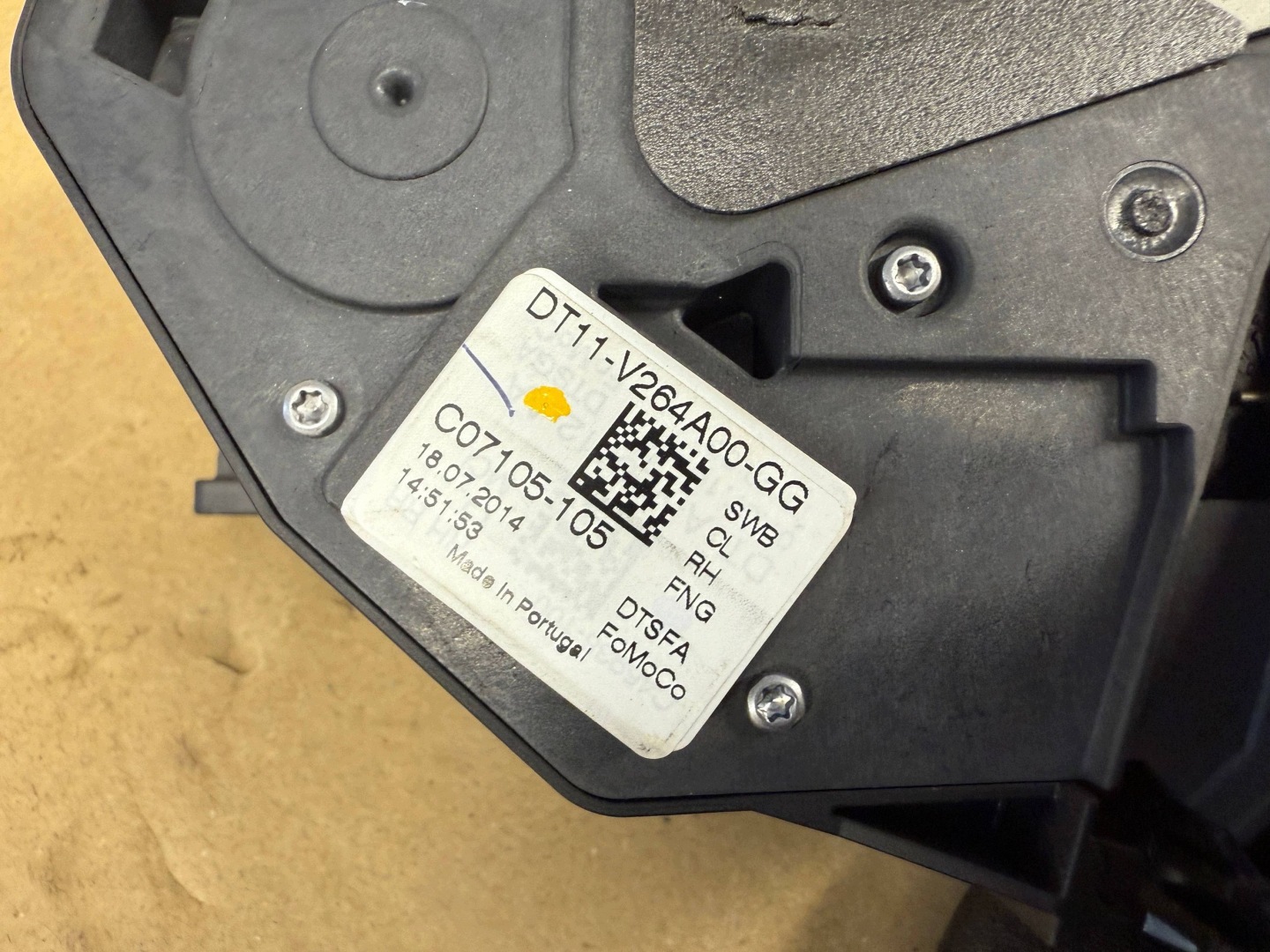 FORD CONNECT zár ajtó hátsó hátsó DT11-V264A00-GG