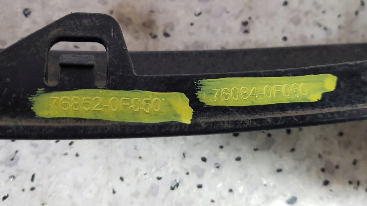 TOYOTA VERSO LIFT 2013 - levá doplněk předek SPOILER 2777