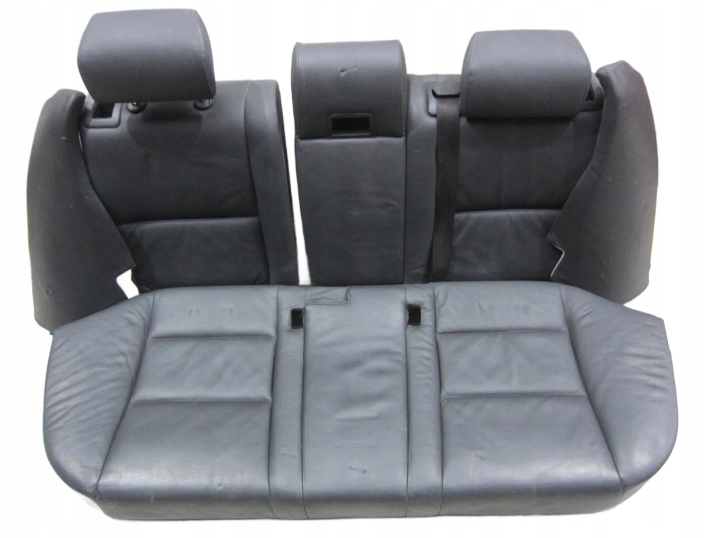 BMW 5 E61 Sitz hinten heck Leder schwarze SIEDZISKO OPARCIE
