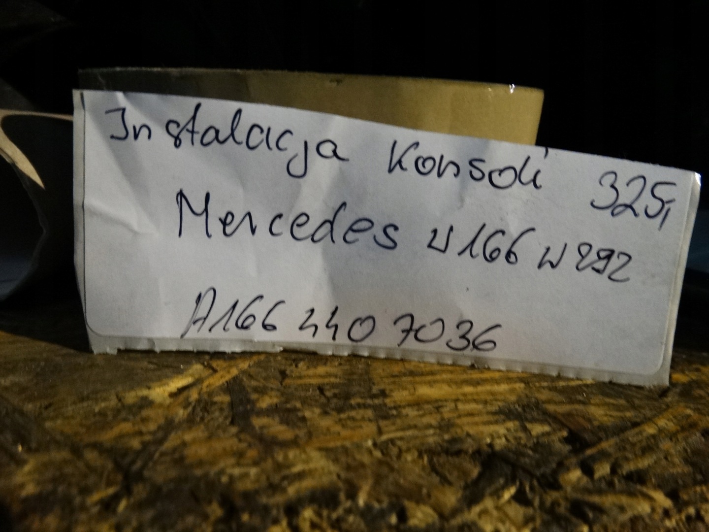 IDEALNA CÂBLAGE CONSOLE MERCEDES W166 W292 1