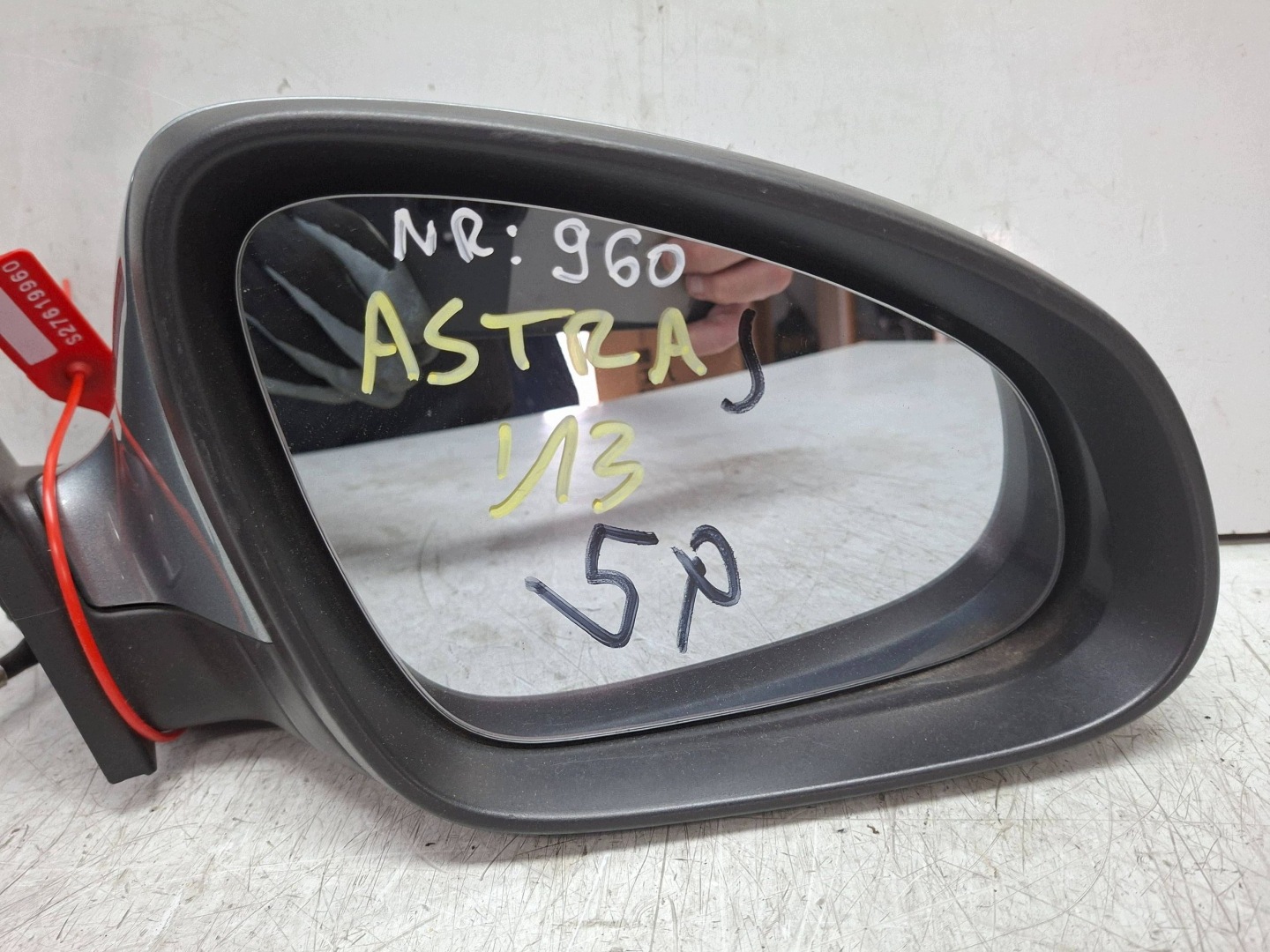 mirror right 5 vertical OPEL ASTRA J 2009