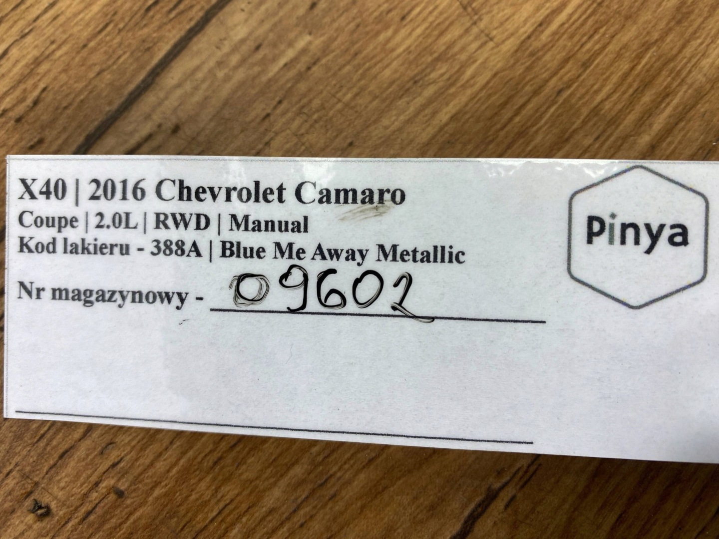 bonnet hinges left Chevrolet Camaro 2016+