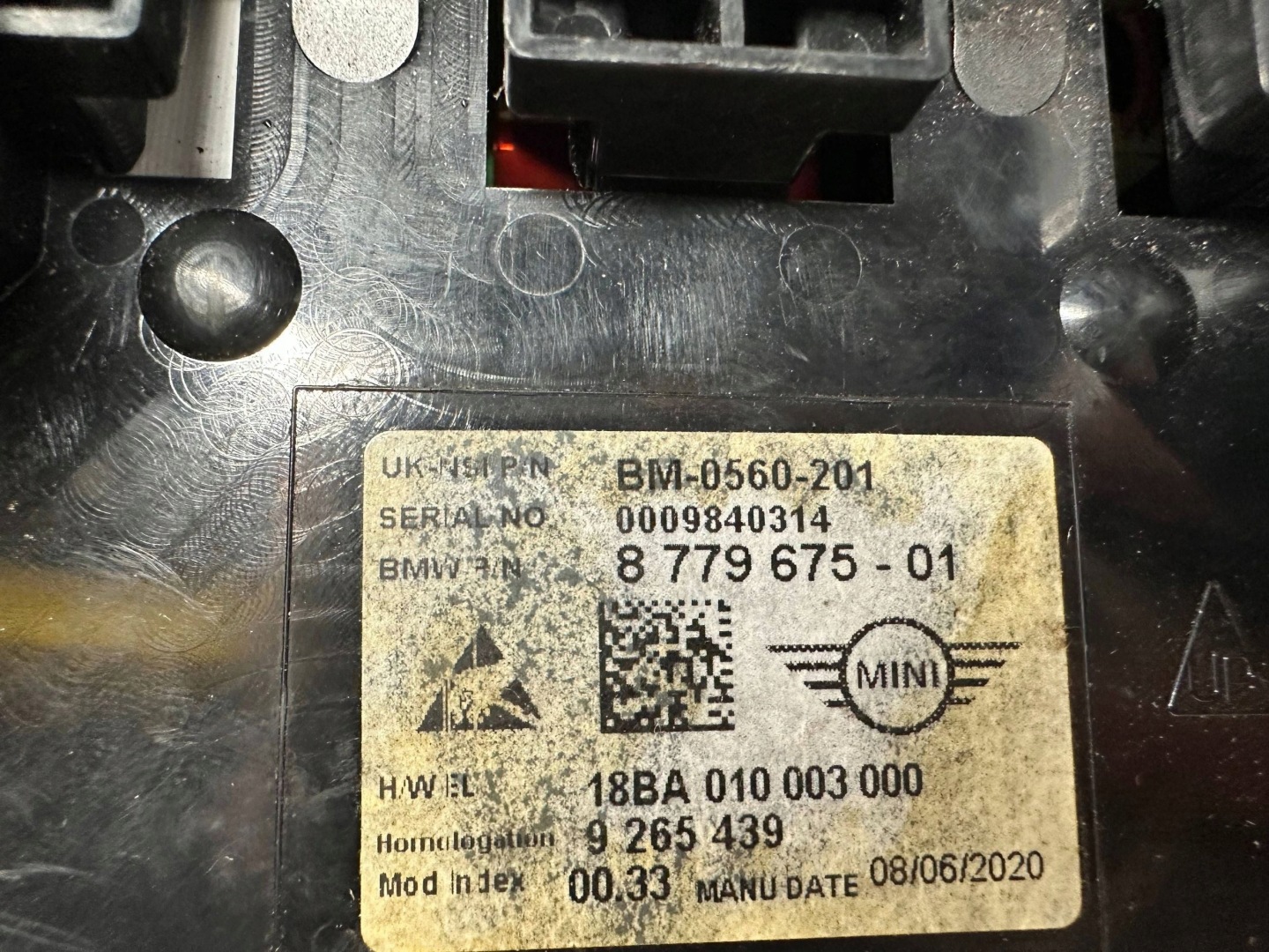budíky předek Mini One - Cooper R57 9265439