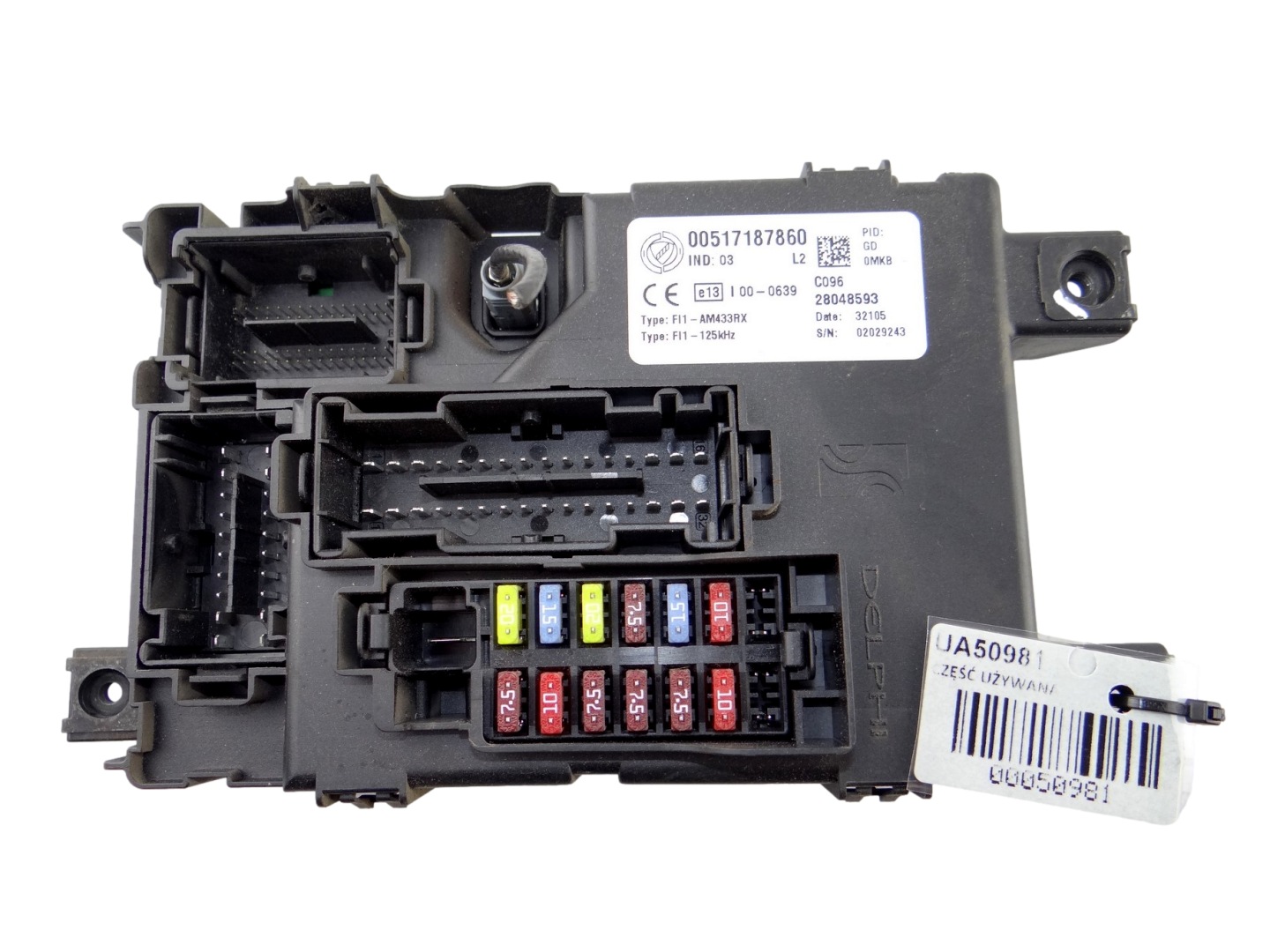 modulo BSI FIAT GRANDE PUNTO 00517187860